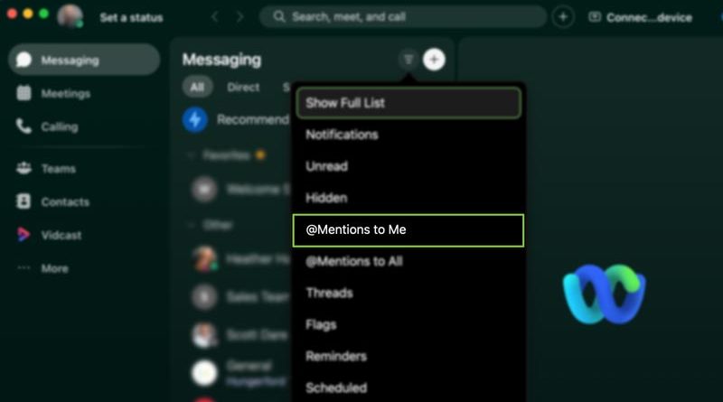 Using @ Mentions In Webex