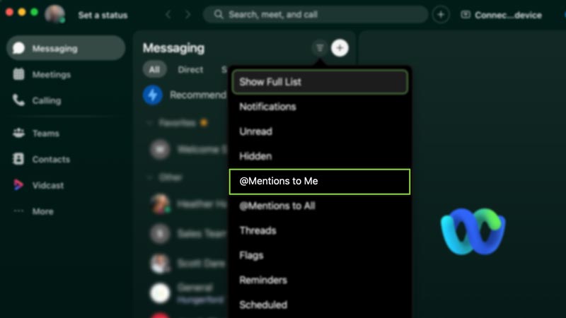 Using @ Mentions In Webex