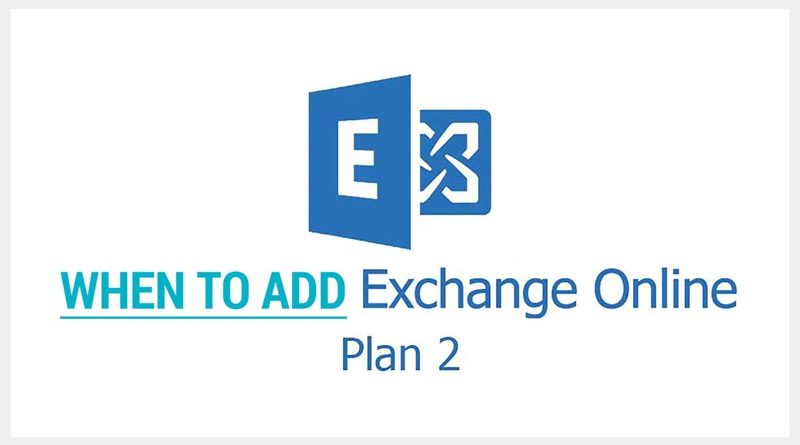 Add Exchange Online Plan 2 Microsoft 365 Subscription